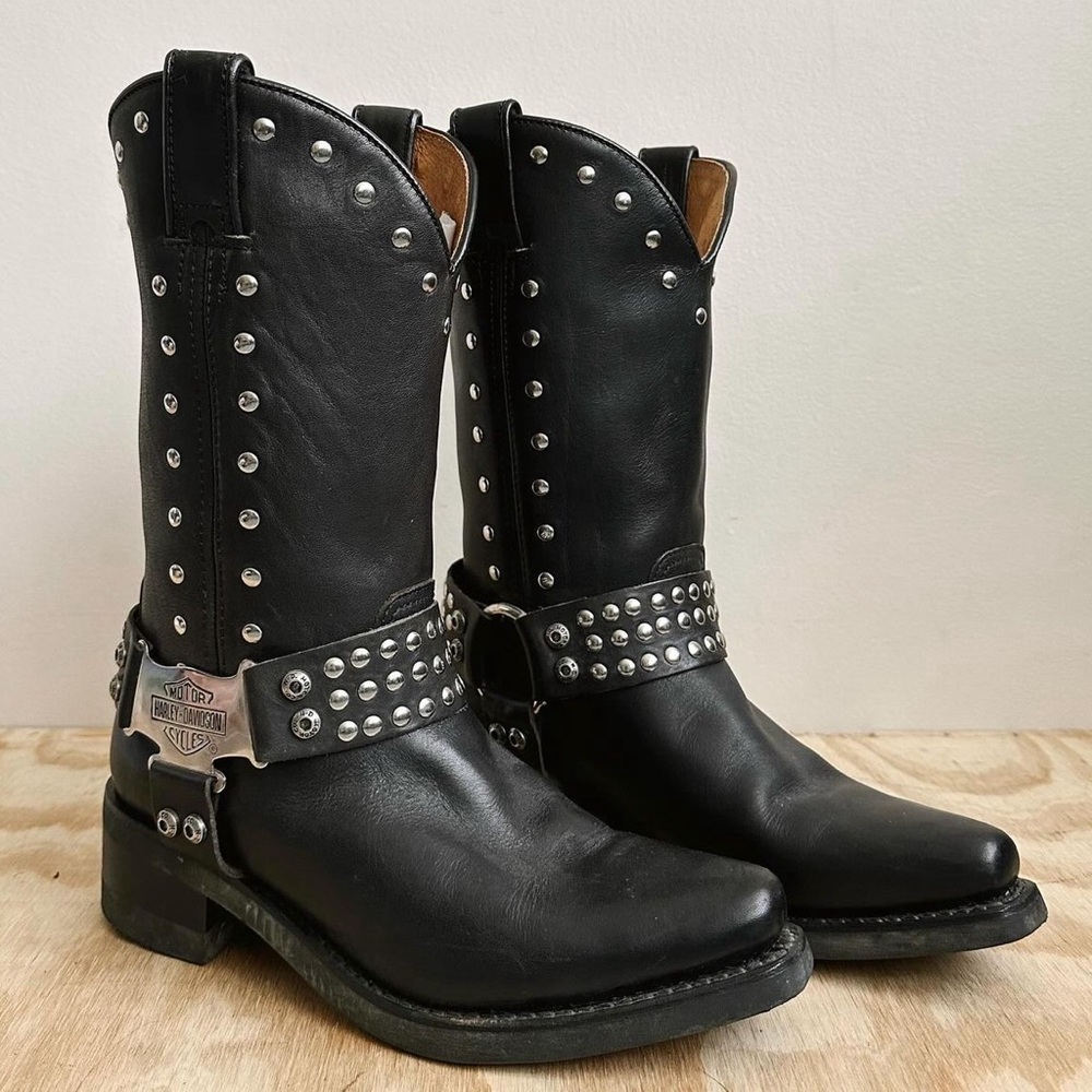 Vintage size 8 1/2-9 Italian leather Harley Davidson boots
